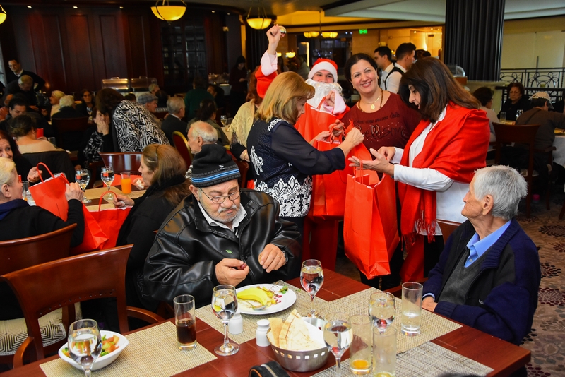 Hilton Beirut Metropolitan Palace's Christmas lunch for the elderly people